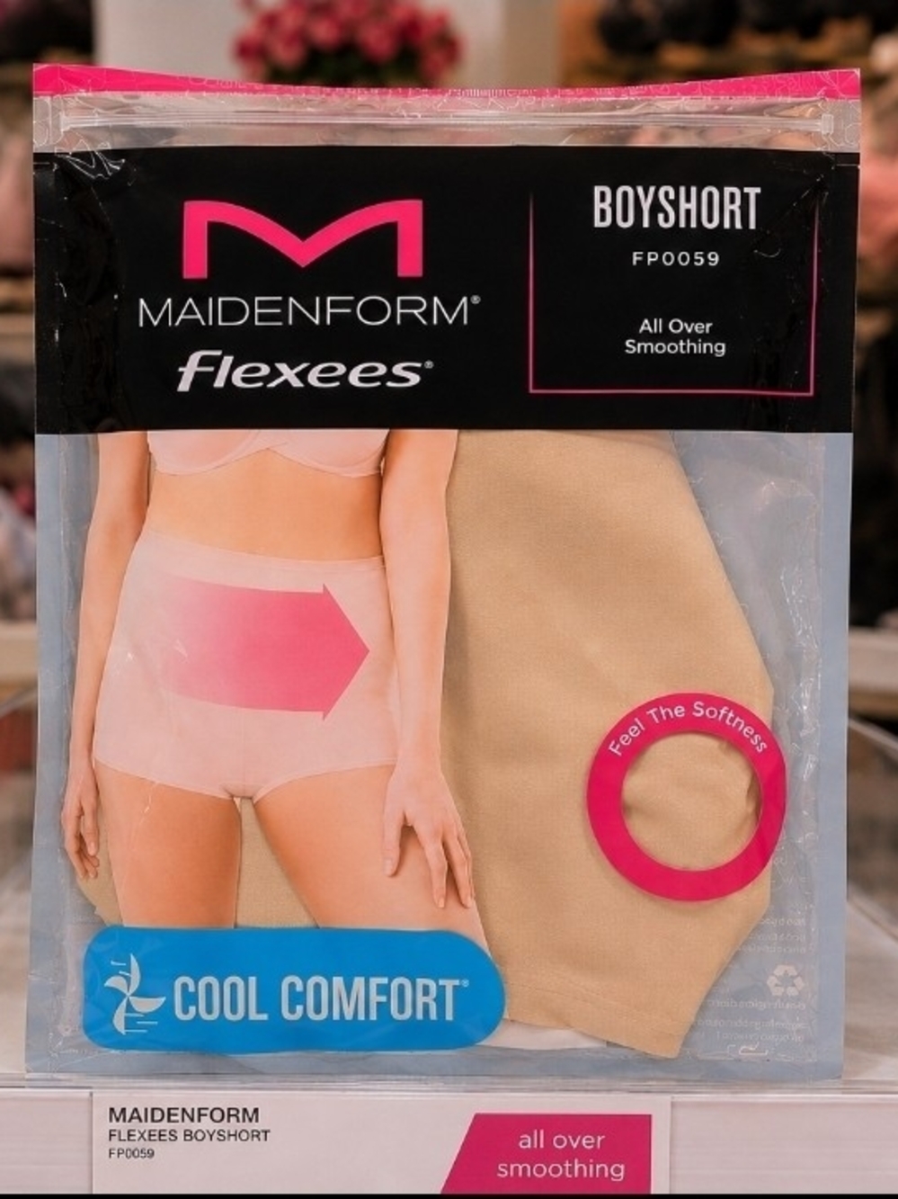 Maidenform Flexees | Cool Comfort Smoothing Boy-Short Shapewear | Size L | NWT